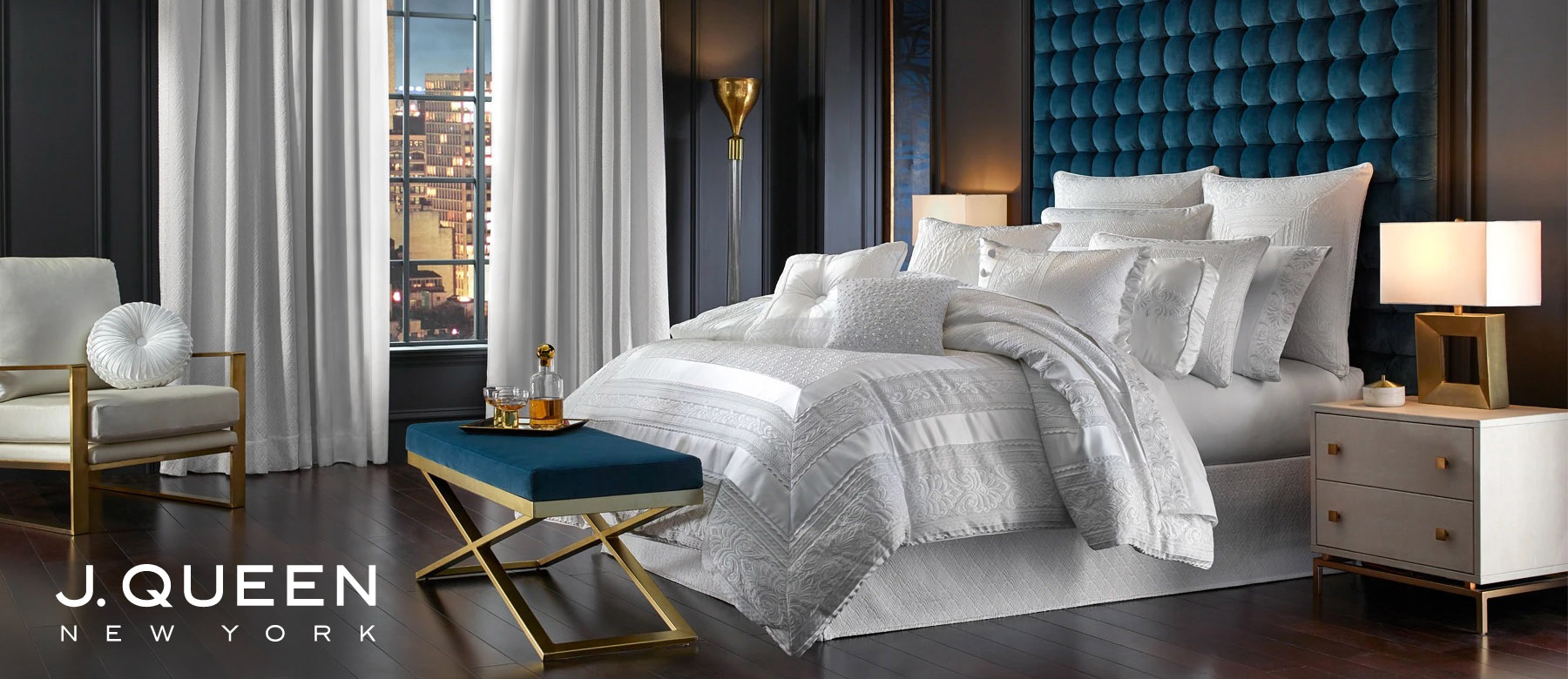 J Queen New York Astoria Comforter Set - Sand - Queen